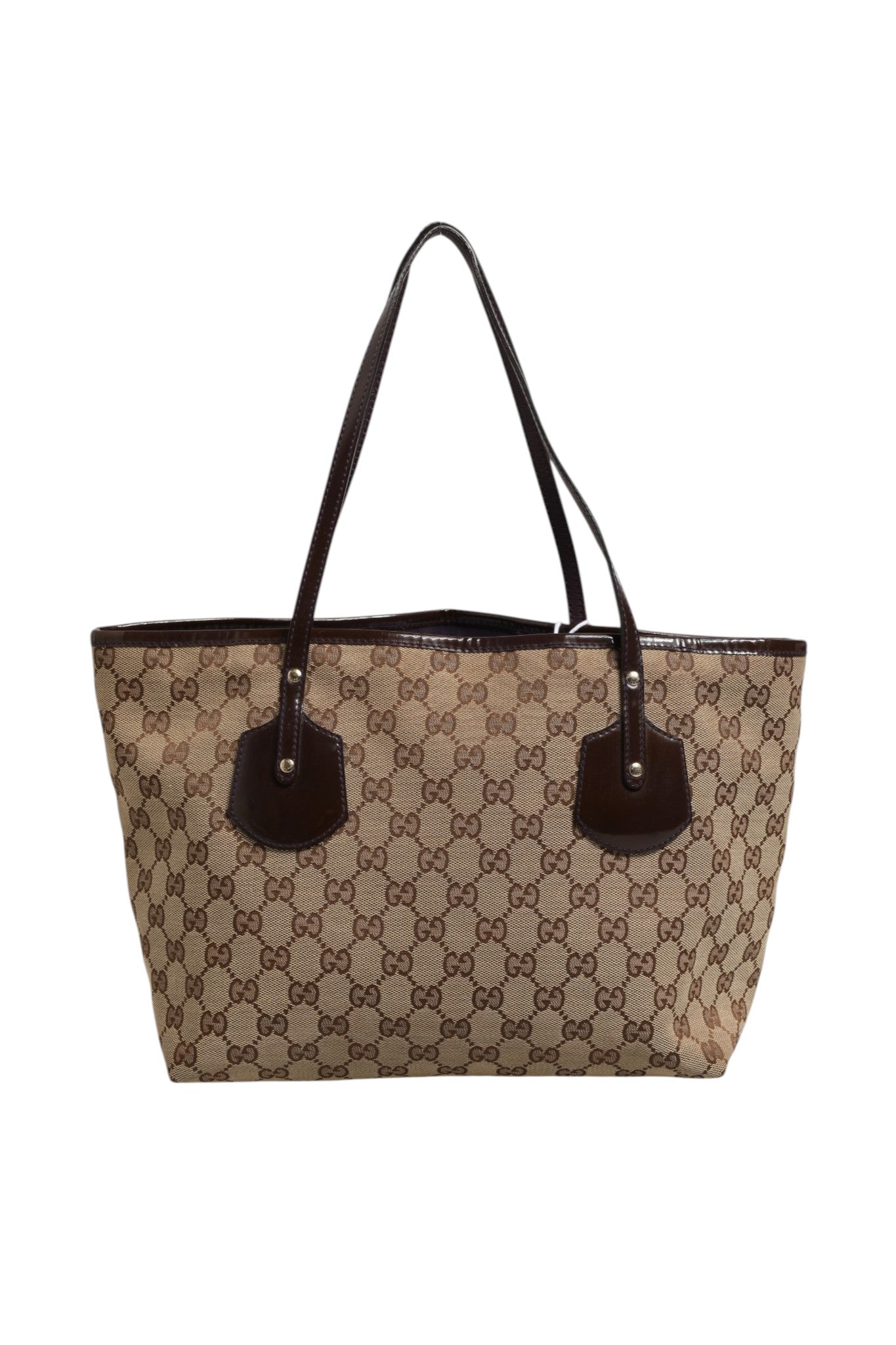 Beige Canvas Jolie Charm Medium Tote Bag