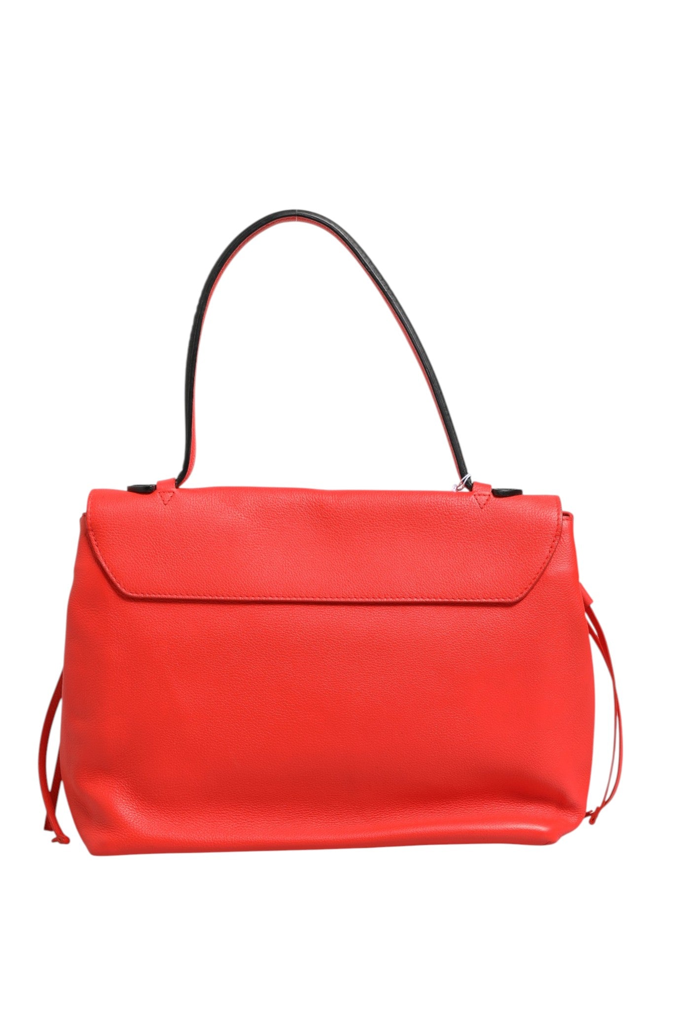 Rote Leder-Shopper „Lockme“