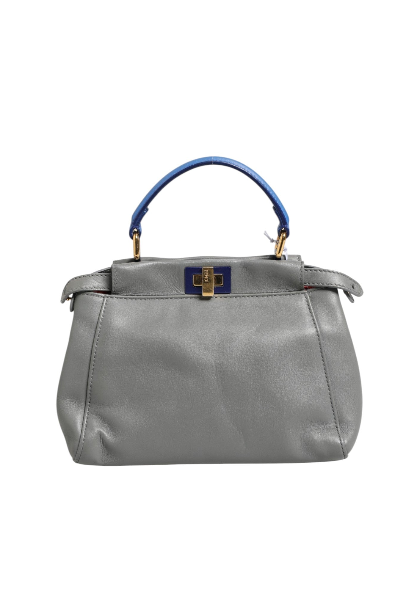 Fendi Mini Peekaboo Blue Grey