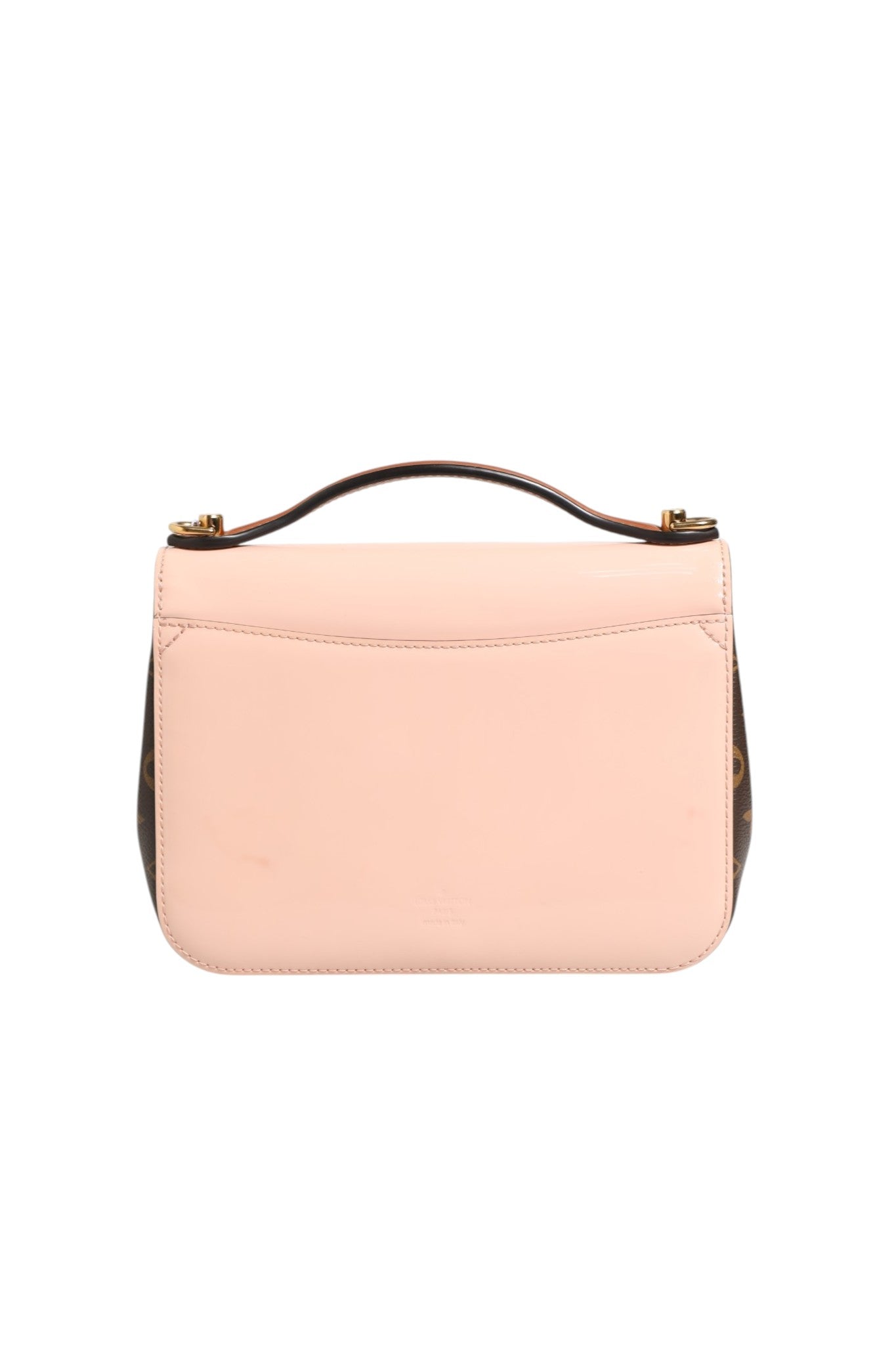 Sac bandoulière Louis Vuitton Cherrywood BB en toile Monogram et cuir verni rose