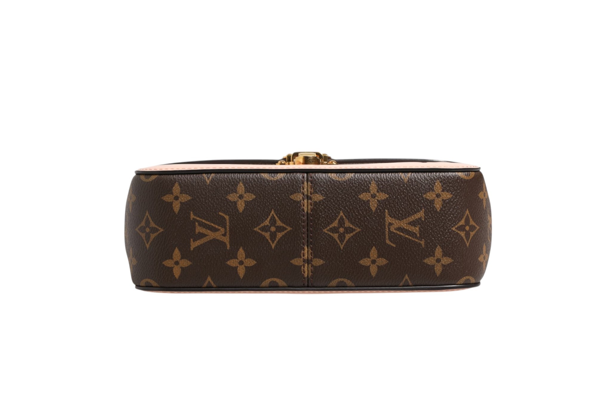 Sac bandoulière Louis Vuitton Cherrywood BB en toile Monogram et cuir verni rose