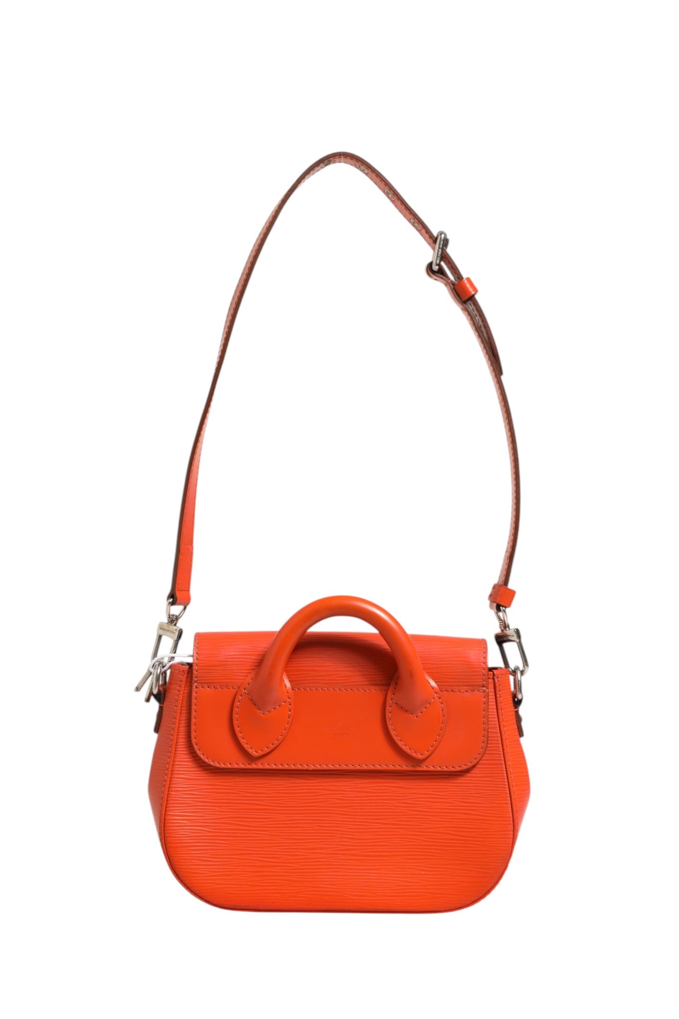Orange Leather Eden PM Bag with Strap