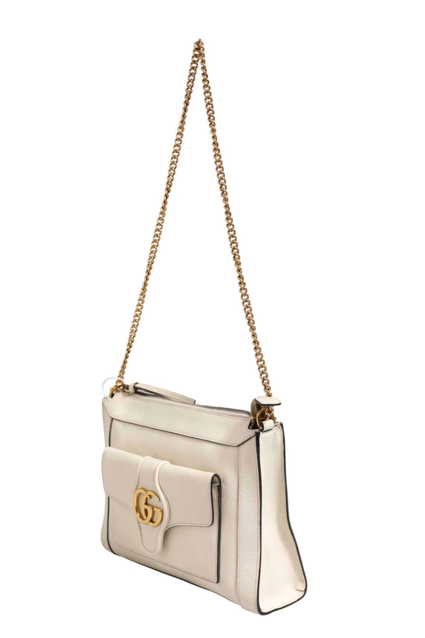 Off White Leather Small Crossbody Bag Arli
