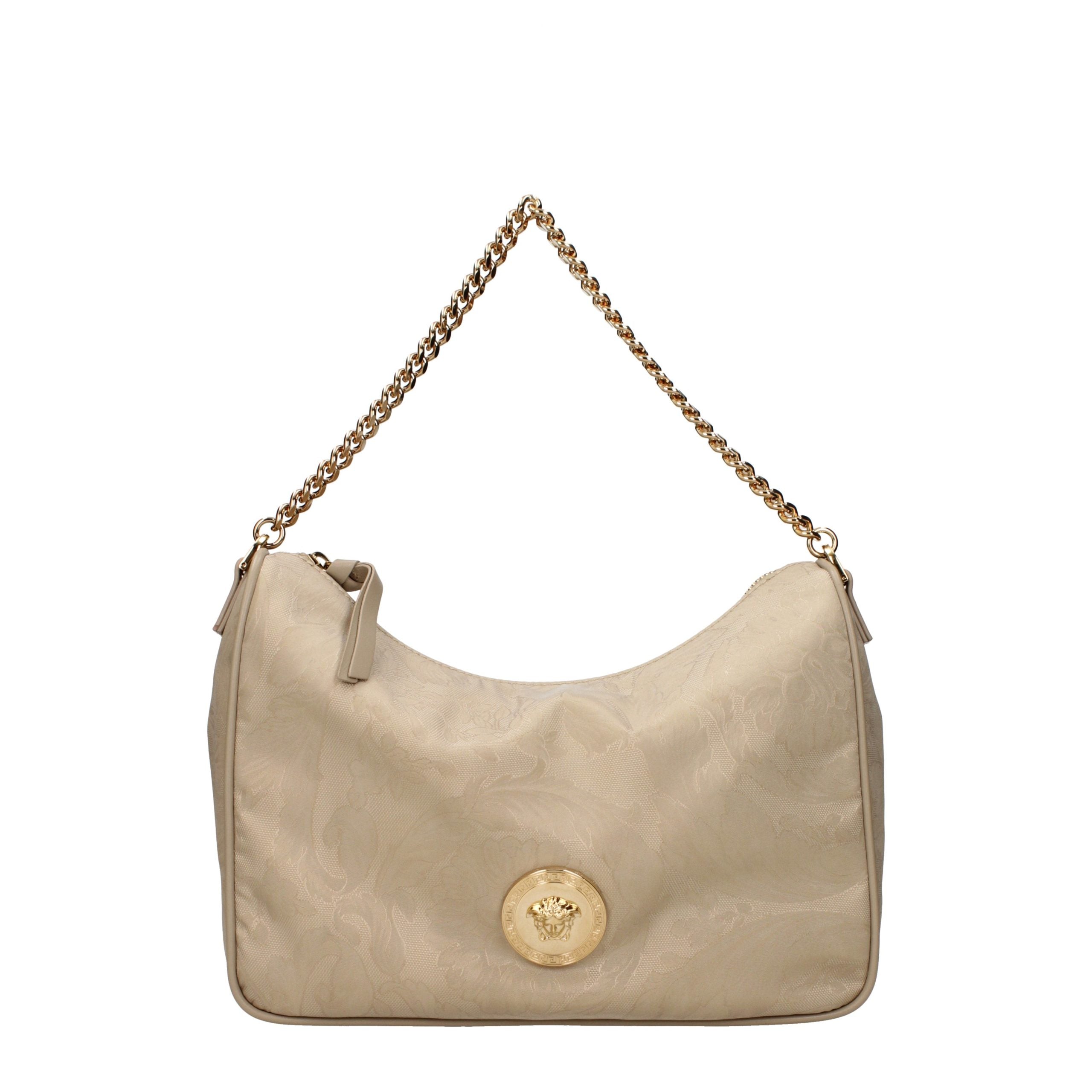 Beige Versace Handtasche aus Synthetik mit verstellbarem Schultergurt
