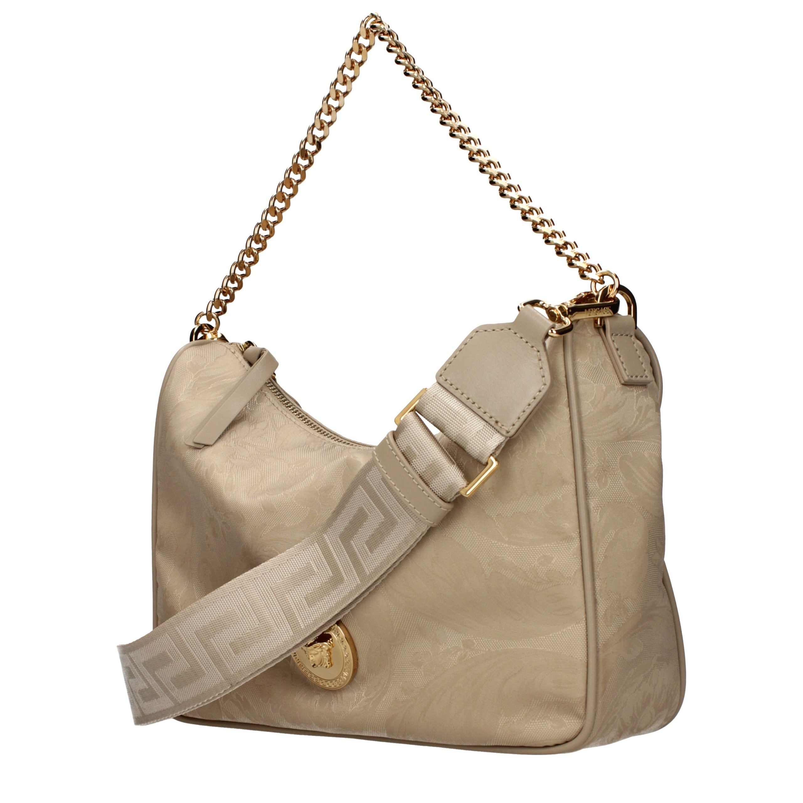Beige Versace Handtasche aus Synthetik mit verstellbarem Schultergurt