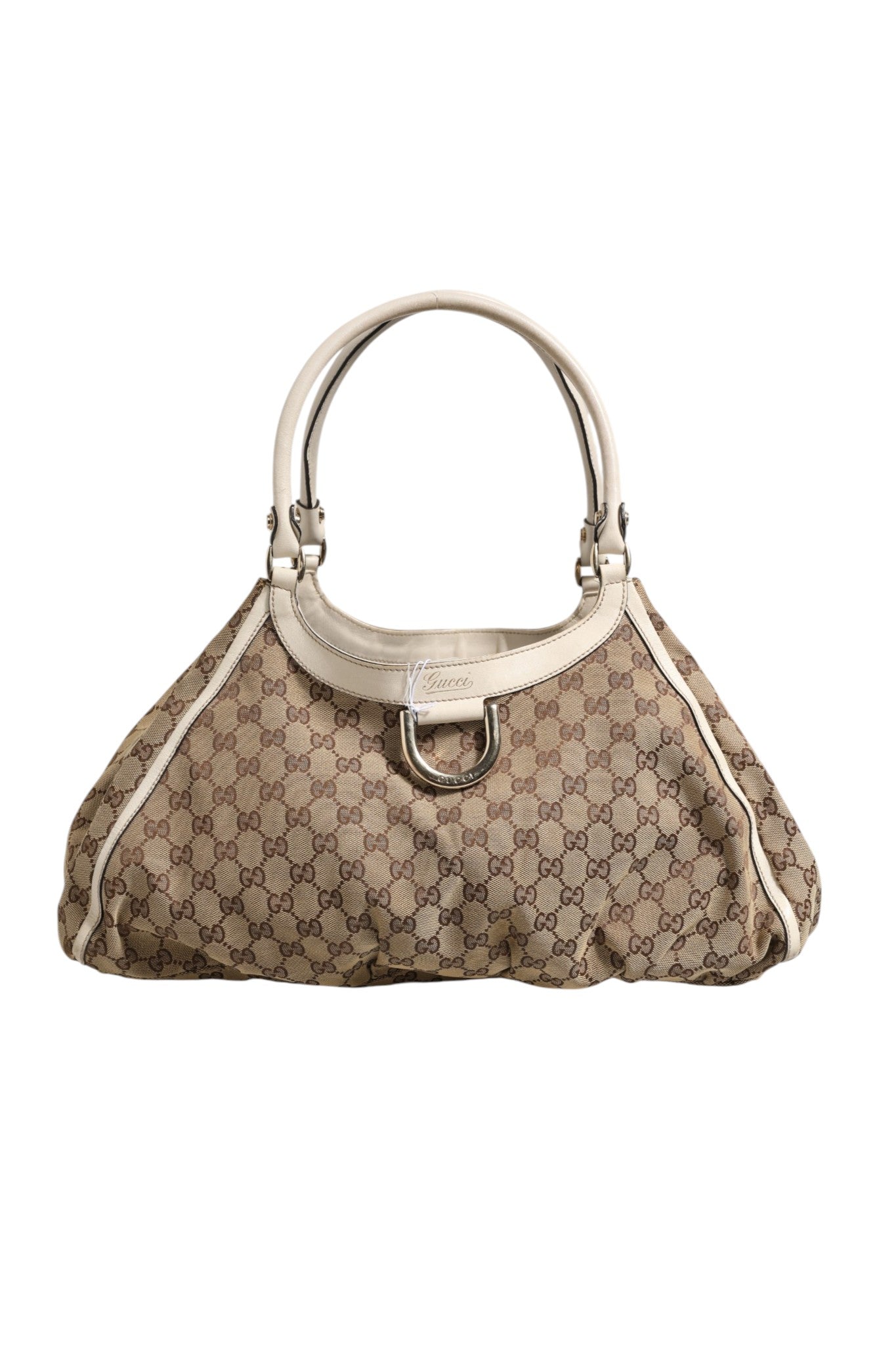 Brown Canvas Abbey D-Ring Shoulder Bag