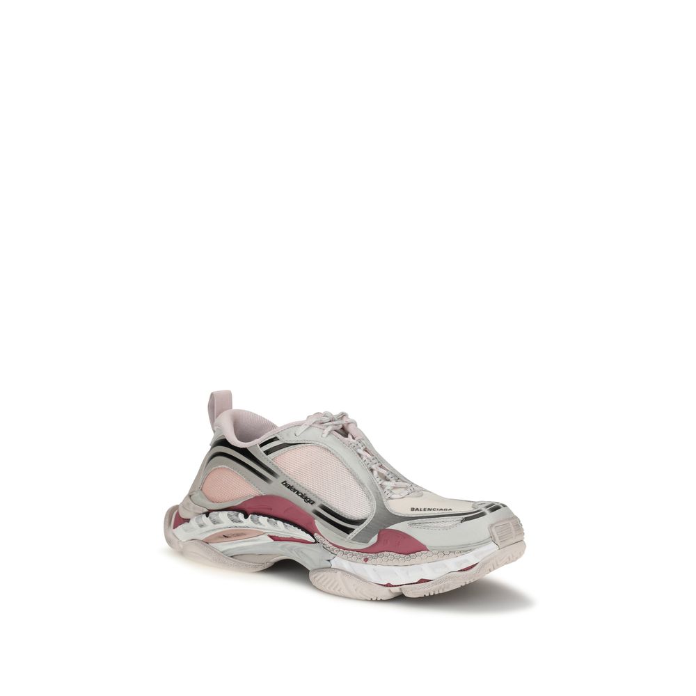 Multicolor Synthetic Athletic Sneakers with Triple Sole