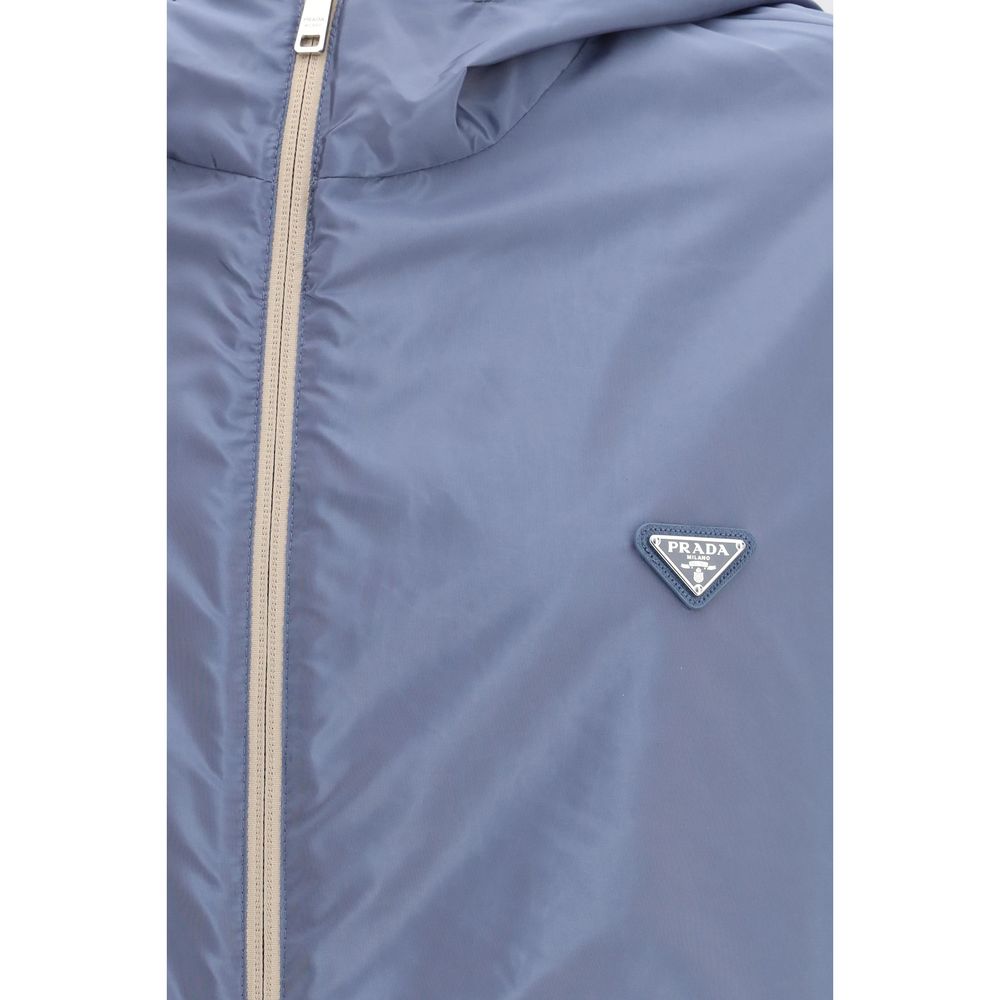 Veste Prada coquille en polyamide recyclé beige