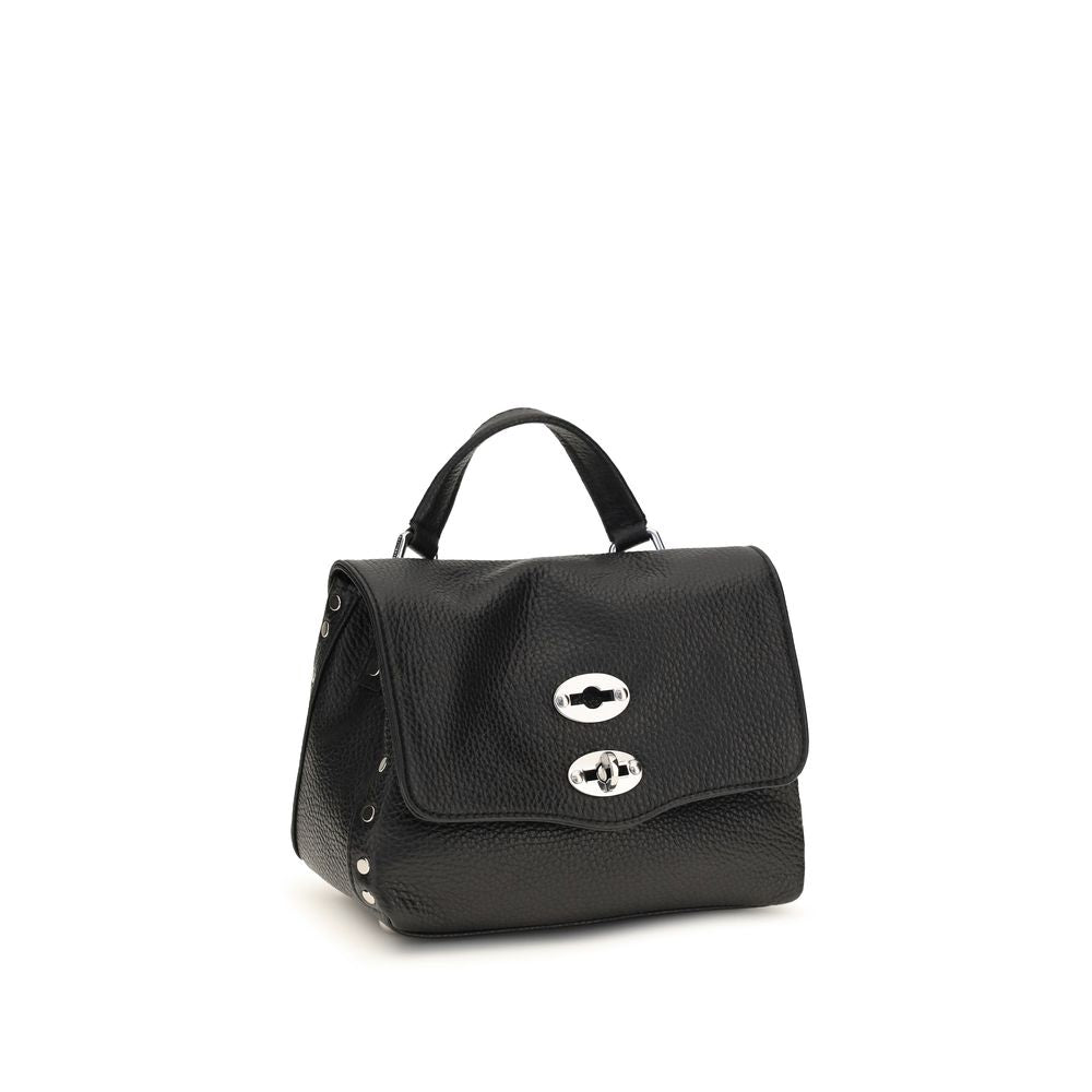 Zanellato Black Calf Leather Shoulder Bag