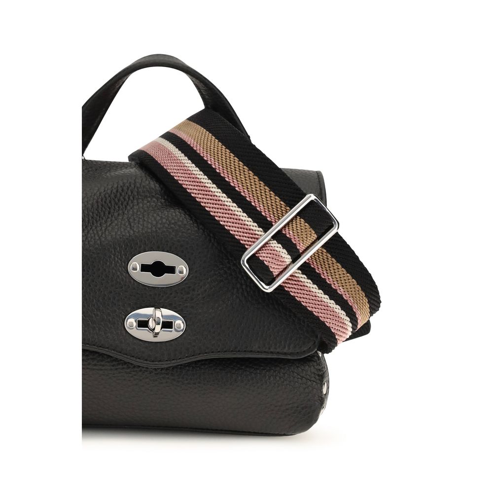 Zanellato Black Calf Leather Shoulder Bag