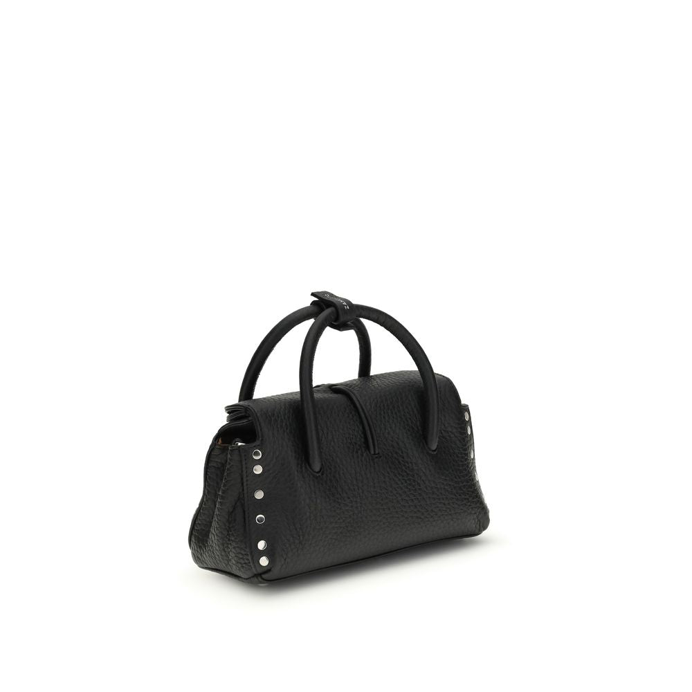 Schwarze Leder-Handtasche „Dotta Centauro Baby“