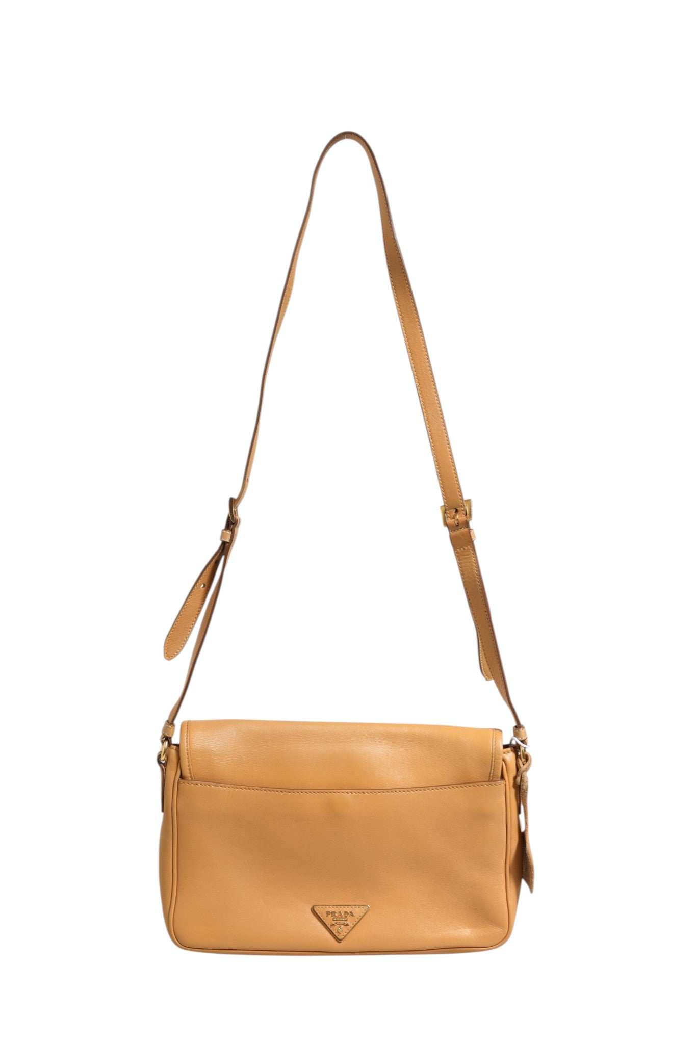 Beige Sidonie Leather Shoulder Bag Pebble Texture