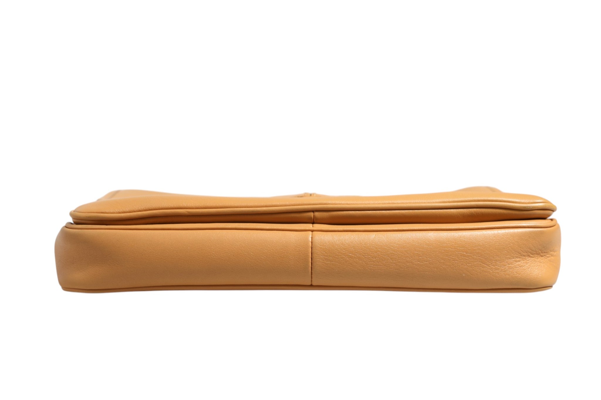 Beige Sidonie Leather Shoulder Bag Pebble Texture