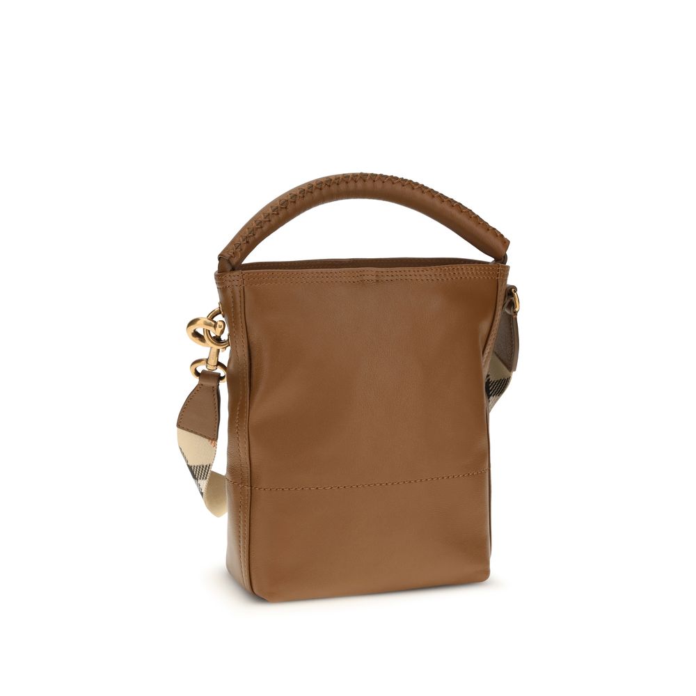 Burberry Brown Calf Leather Bucket Bag