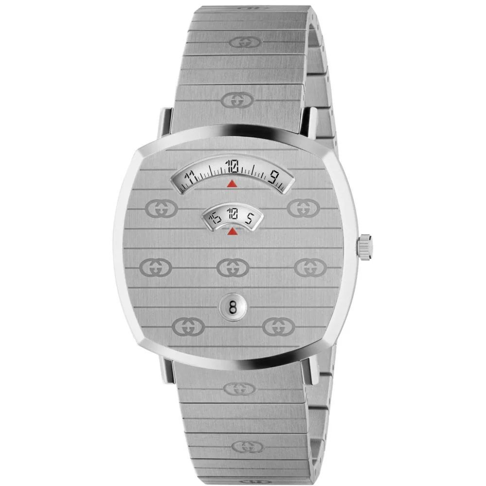 Gray Dress Watch with Stainless Steel Design
