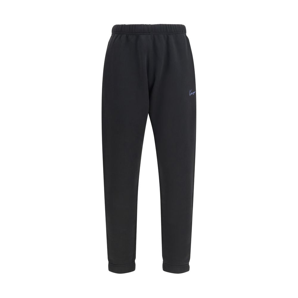 Schwarze Baumwoll-Jogginghose mit Kenzo-Stickerei