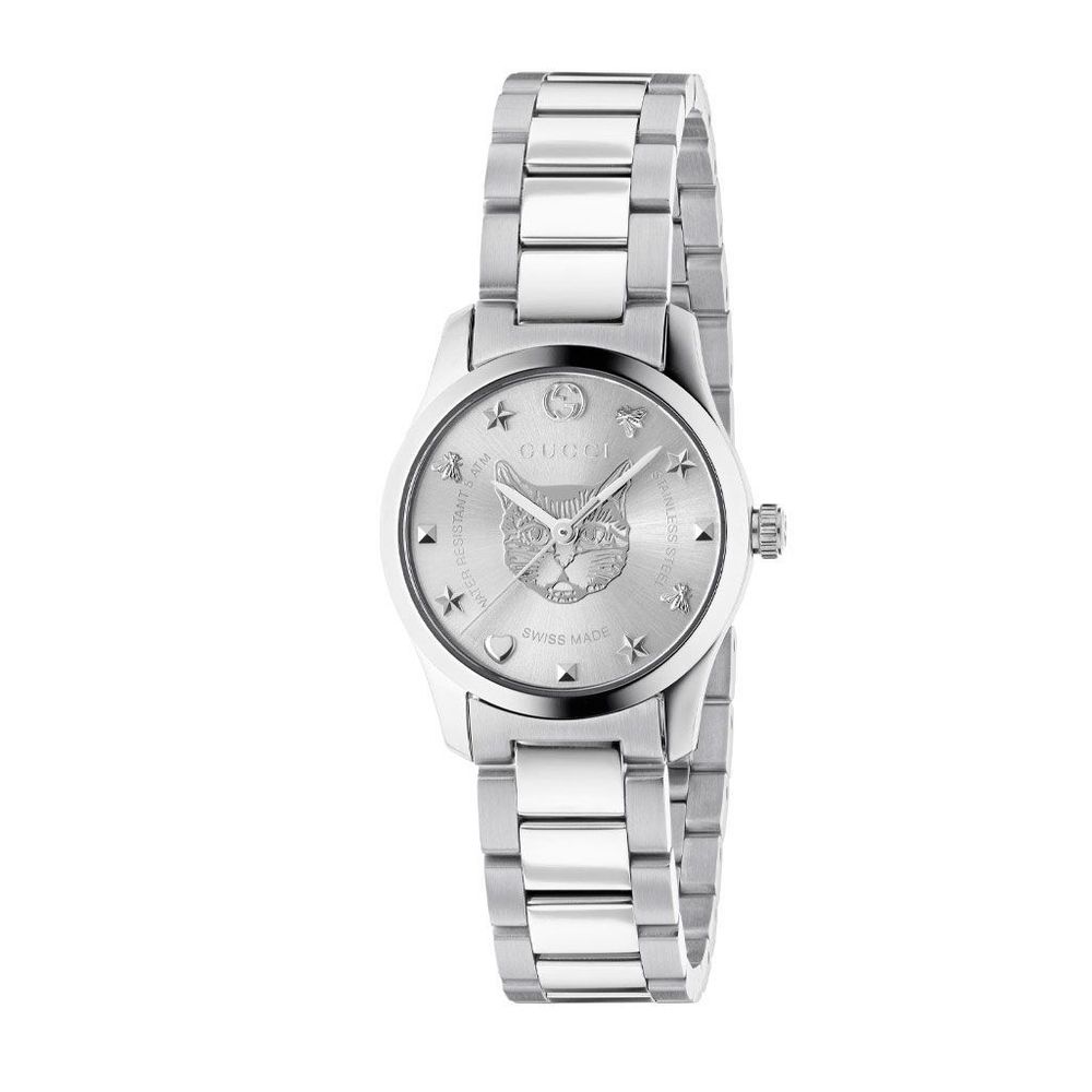 Grey Dress Watch with Stainless Steel Bracelet