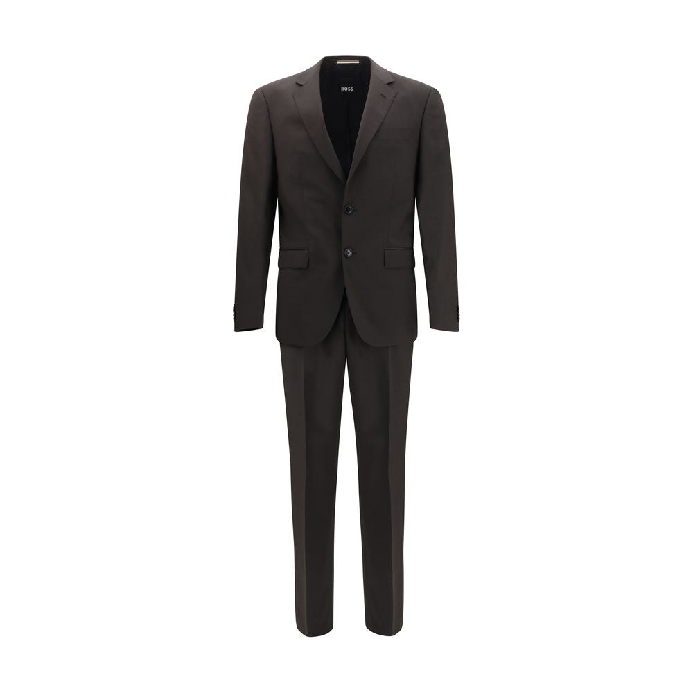 Hugo Boss Black Gray Wool Two-Piece Suit
