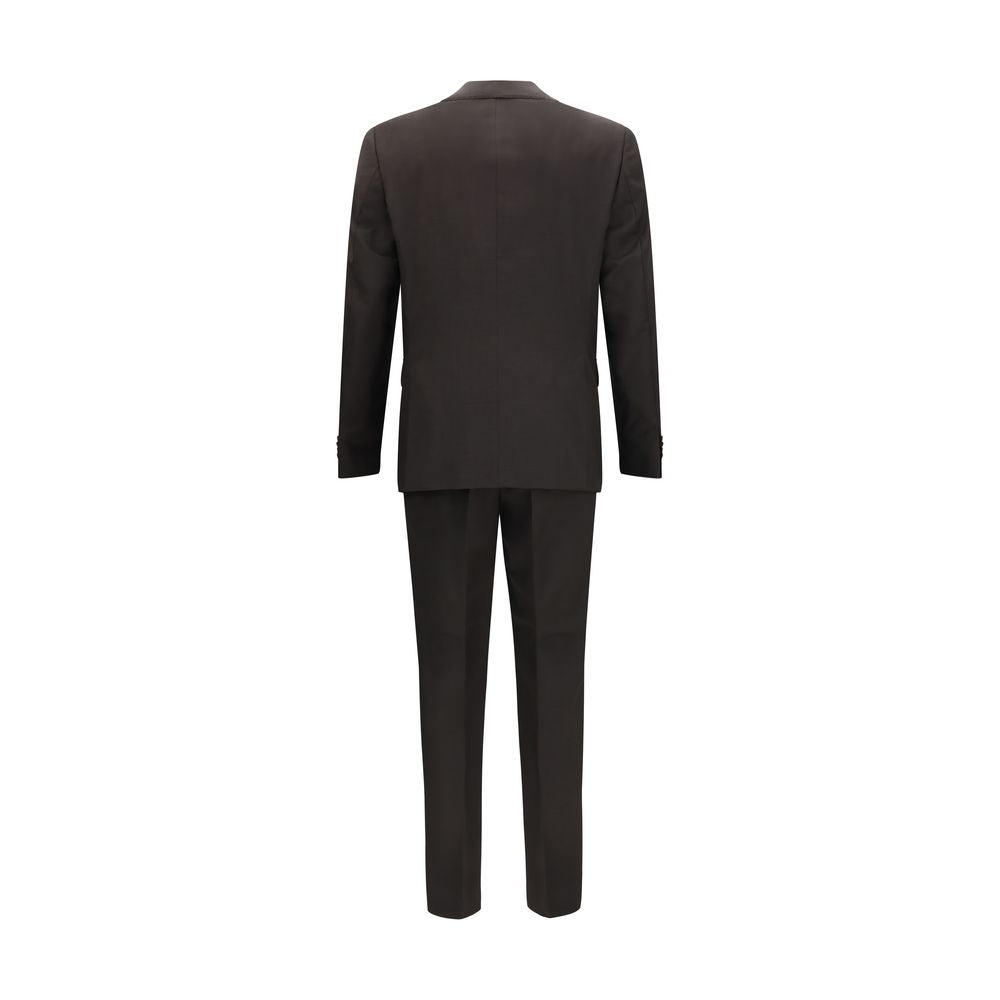 Hugo Boss Black Gray Wool Two-Piece Suit