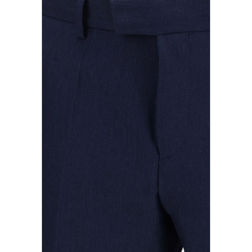Hugo Boss Black Blue Linen Two-Piece Suit