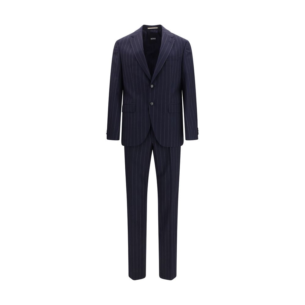 Hugo Boss Black Blue Wool Two-Piece Suit