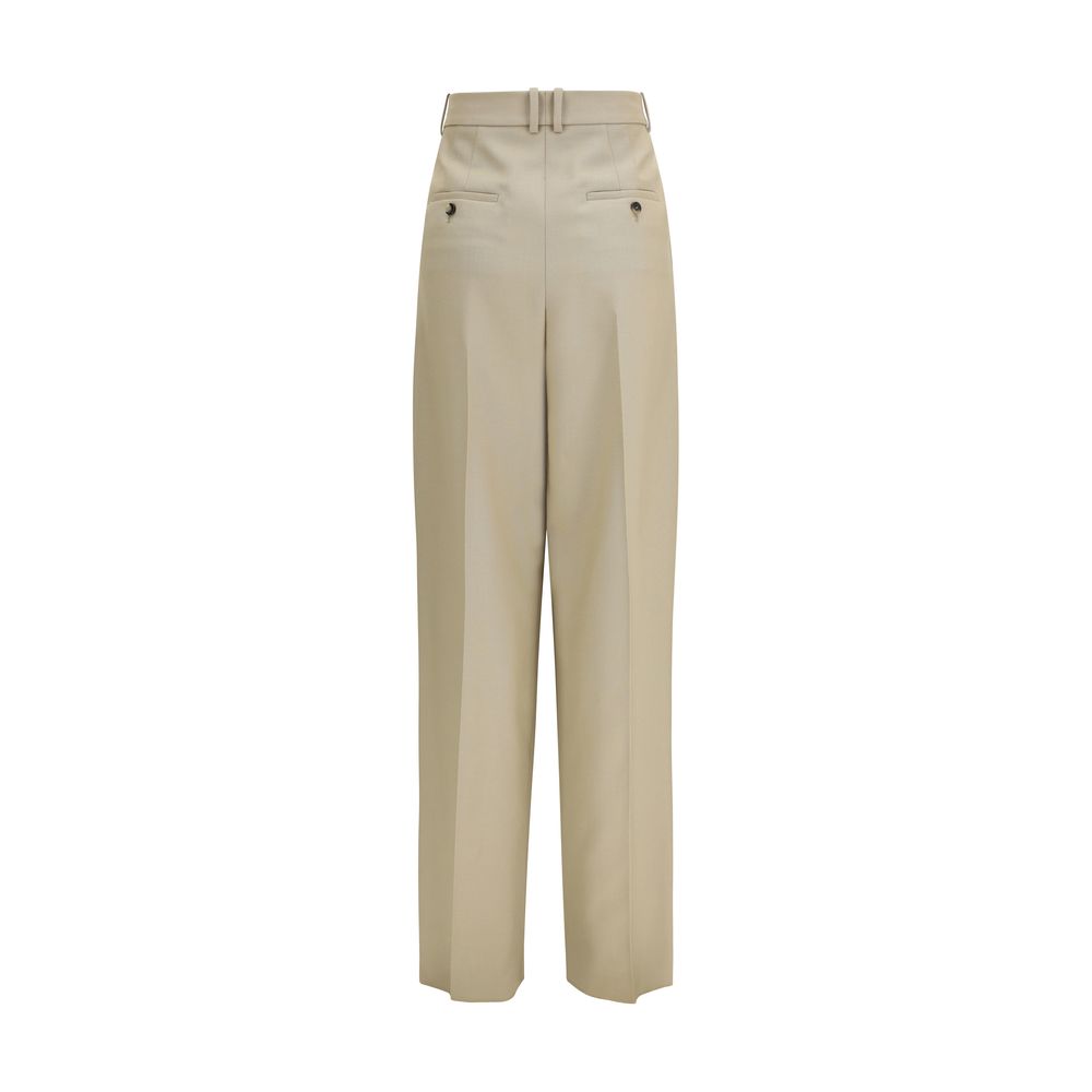 Saint Laurent Beige Wool Dress Pants
