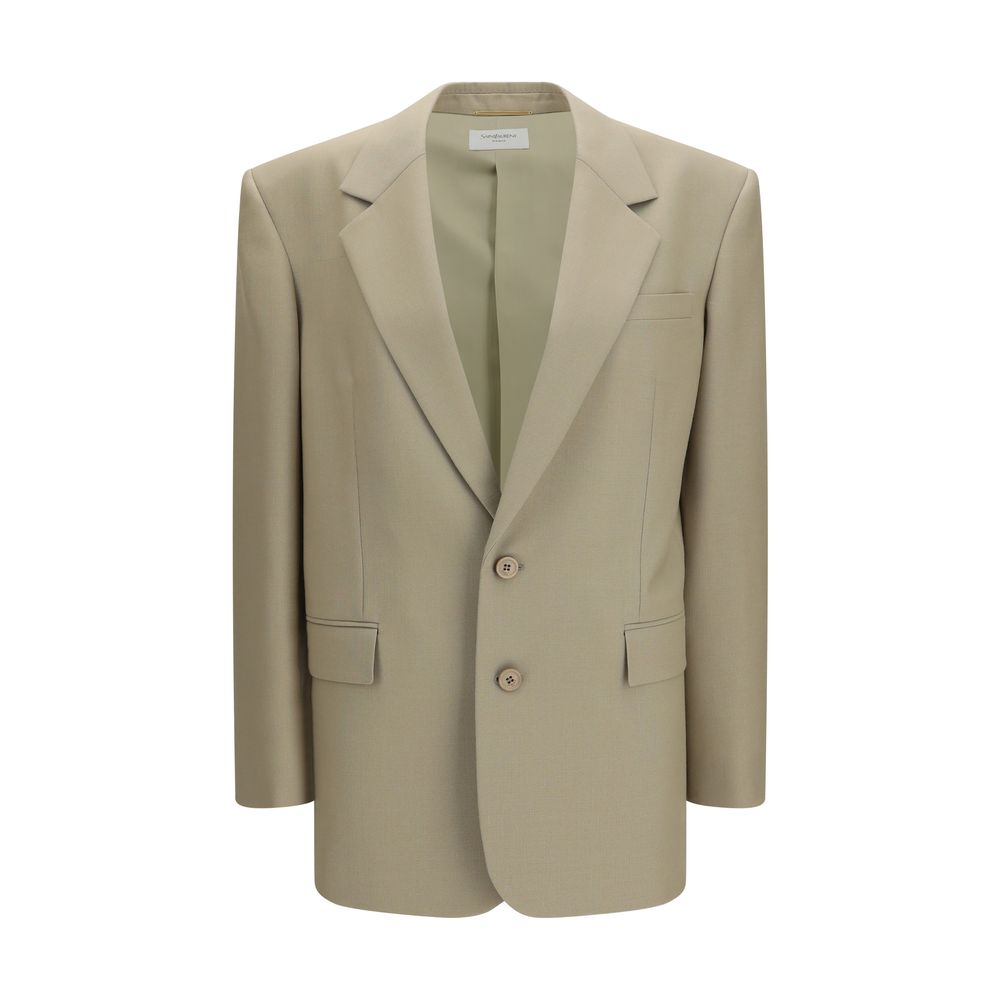 Saint Laurent Beige Wool Blazer