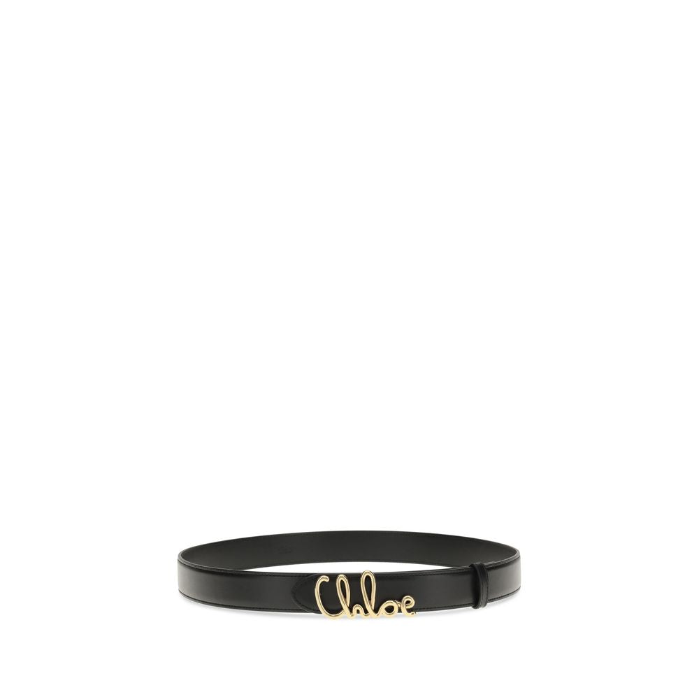 Chloé Black Calf Leather Belt