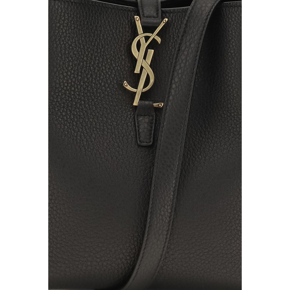 Saint Laurent Black Calf Leather Bucket Bag