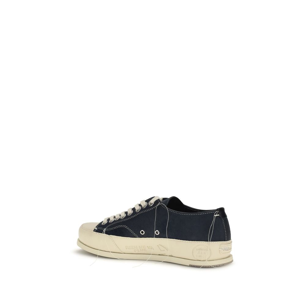 Blue Leather Low Top Sneakers Vince 015 by Premiata