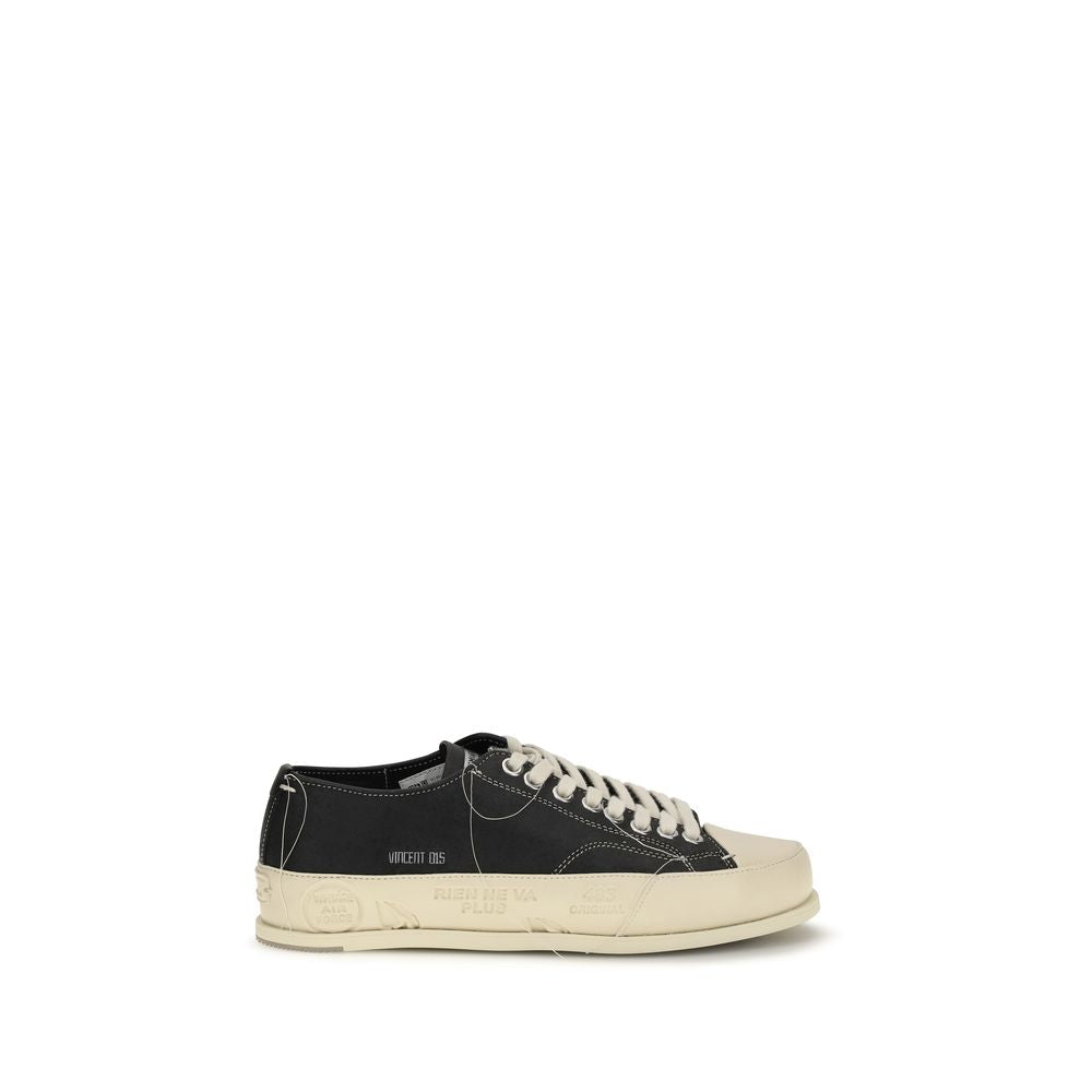 Schwarze Low-Top-Sneaker aus Leder von Premiata