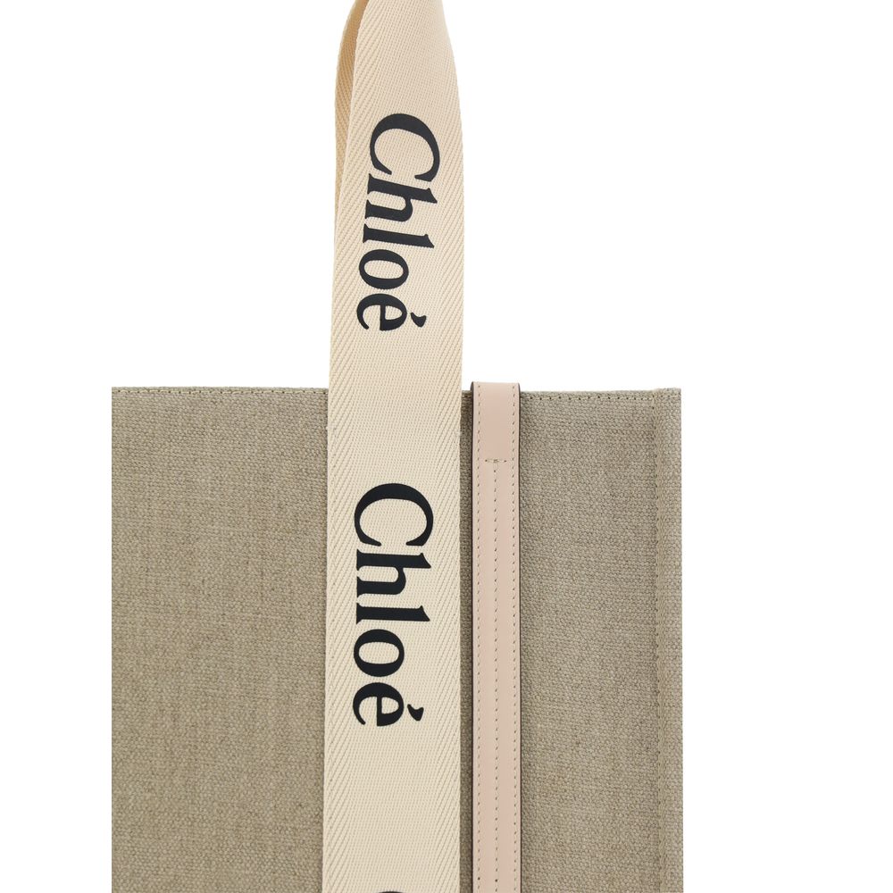 Chloé Handtasche aus beigem Leinen