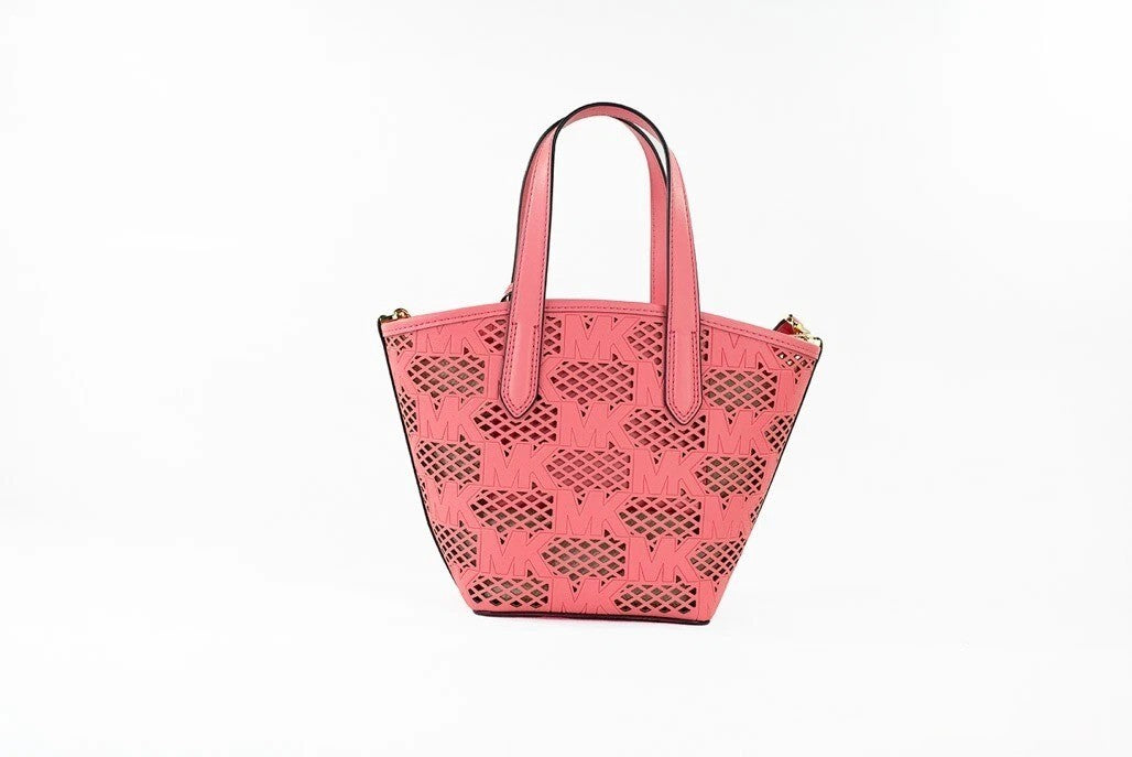 Tea Rose Leather Tote Messenger Bag 2-in-1 by Michael Kors
