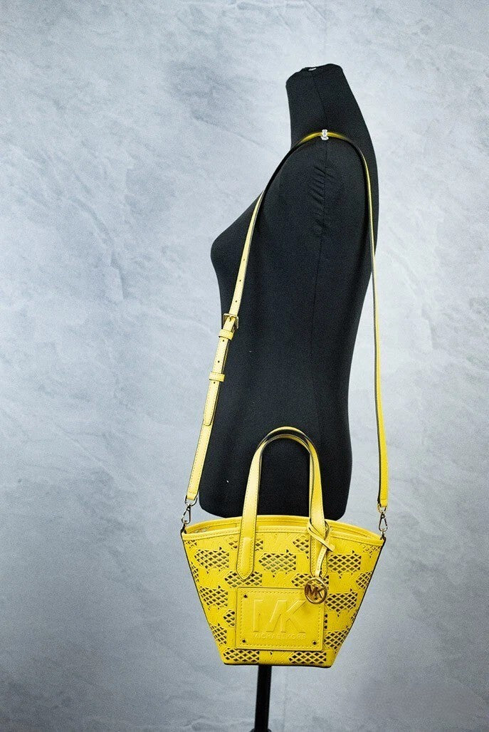 Daffodil Leather 2-in-1 Zip Tote Messenger Bag by Michael Kors