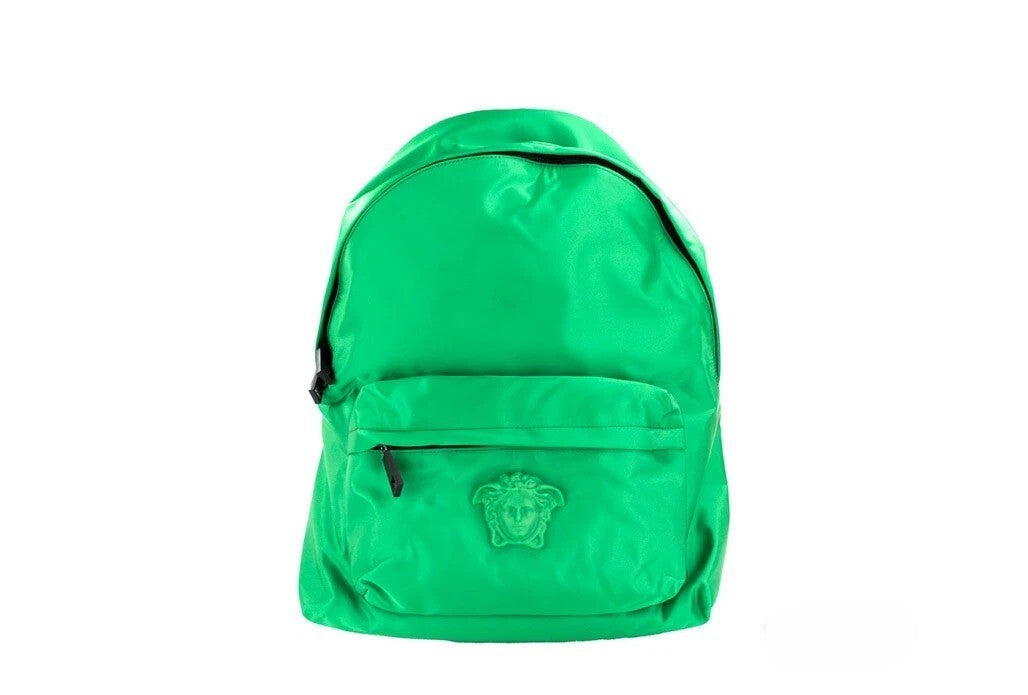 Leuchtend grüne Versace Medusa Synthetik-Schulter-Rucksack
