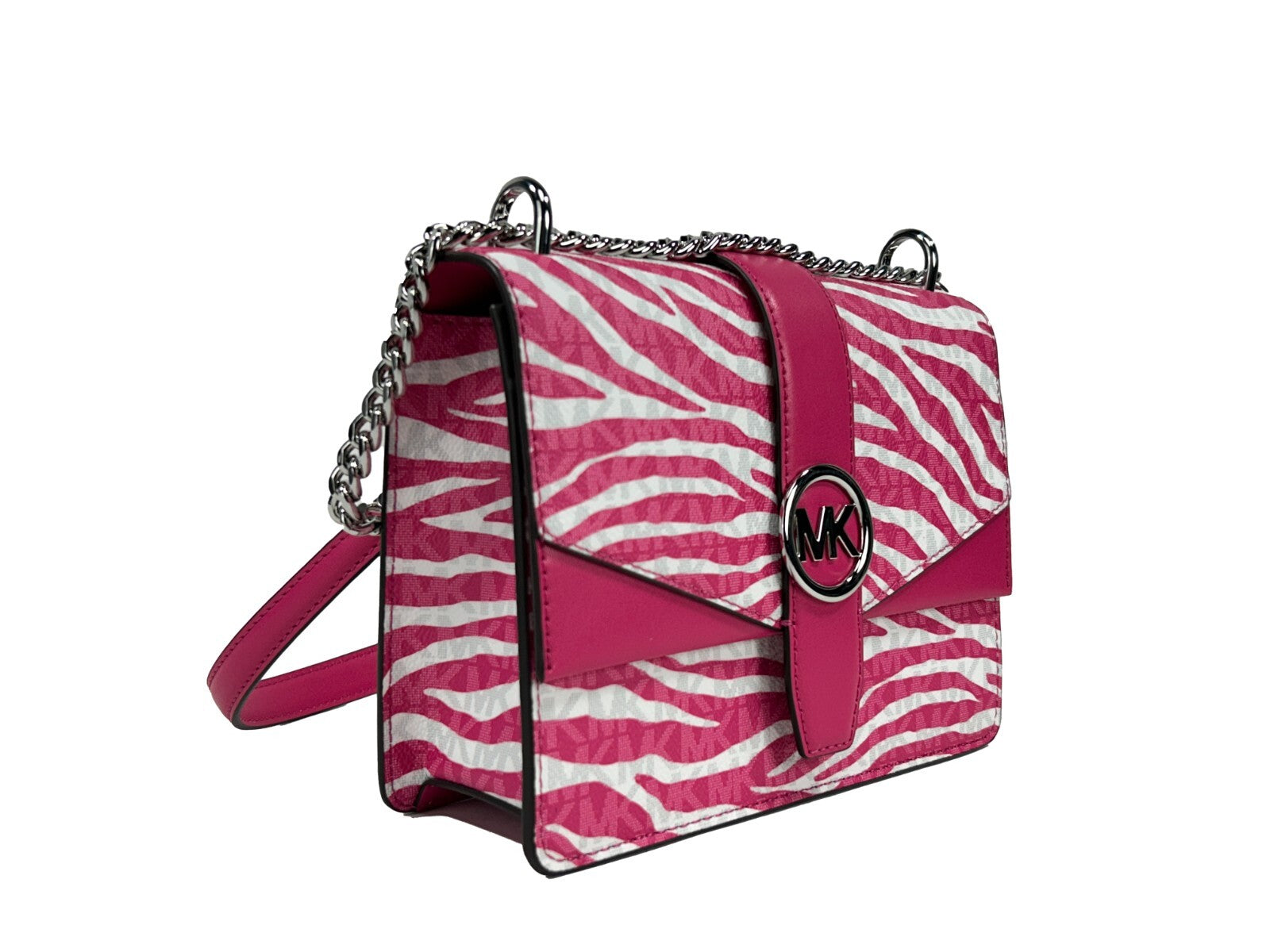 Dragon Fruit Leather Crossbody Bag with Flap by Michael Kors