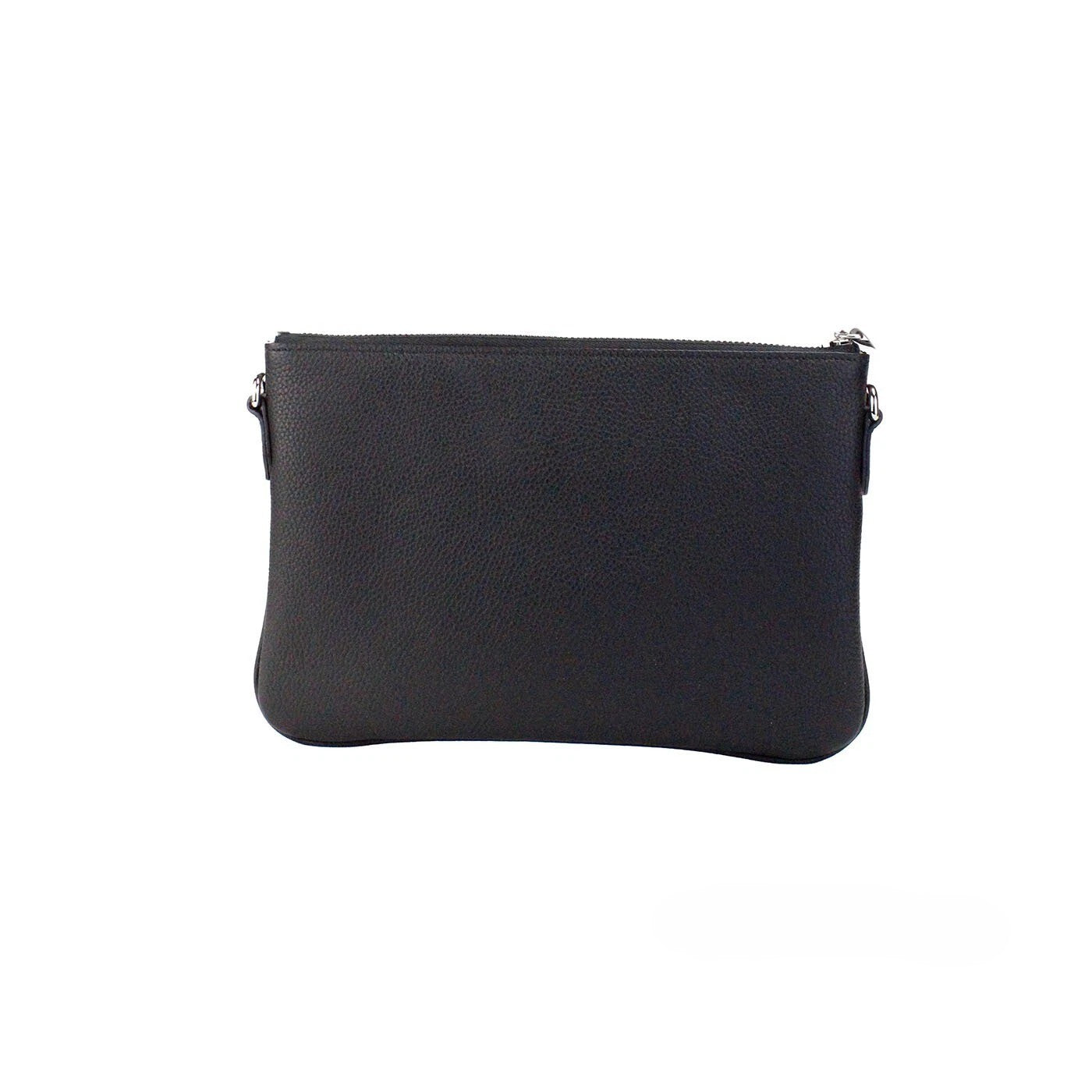Black Leather Burberry Peyton Crossbody Pouch Bag
