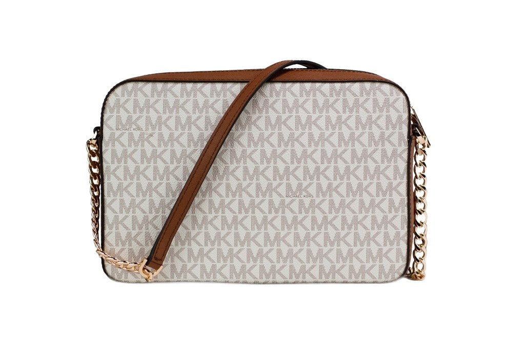 Michael Kors Leather Jet Set Large East West Crossbody Bag