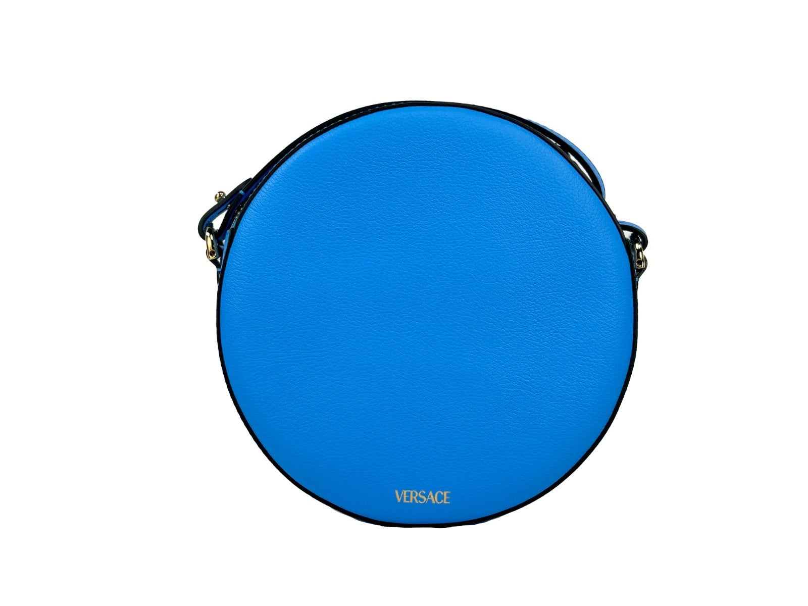Sac bandoulière Versace Round Disco en cuir