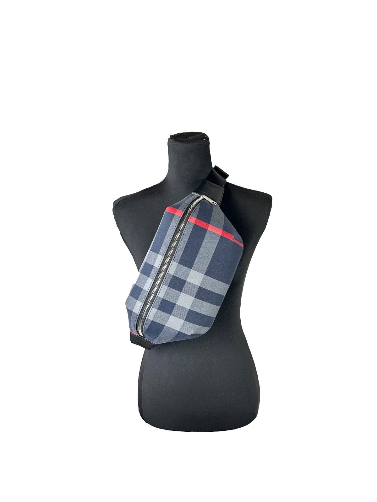 Burberry Check Sonny Gürteltasche aus Synthetik mit silbernen Beschlägen
