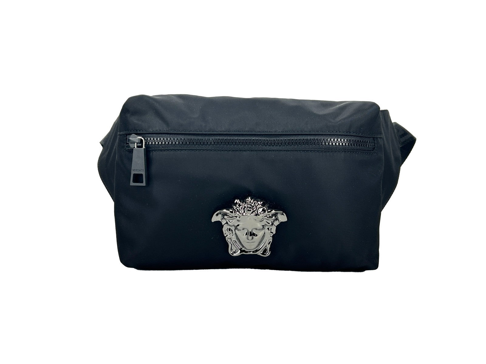 Schwarze Versace Medusa Gürteltasche aus Synthetik