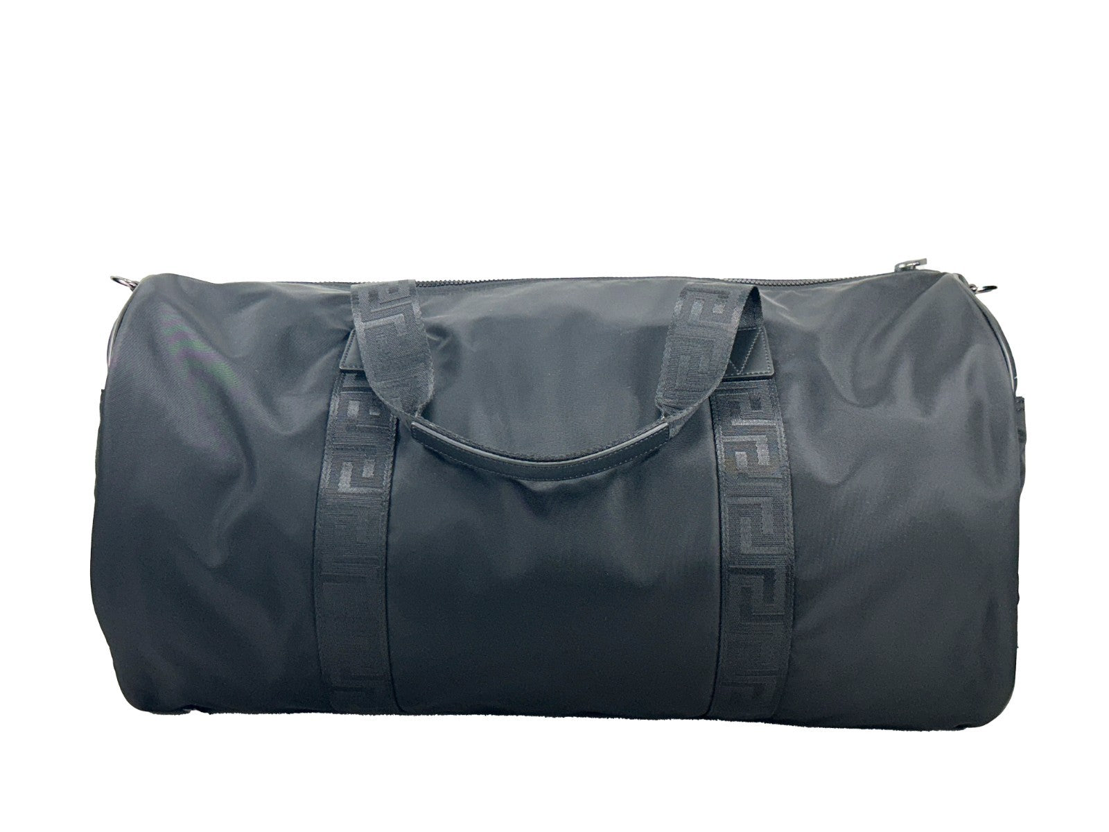 Schwarze Versace Medusa Große Reisetasche aus Synthetik