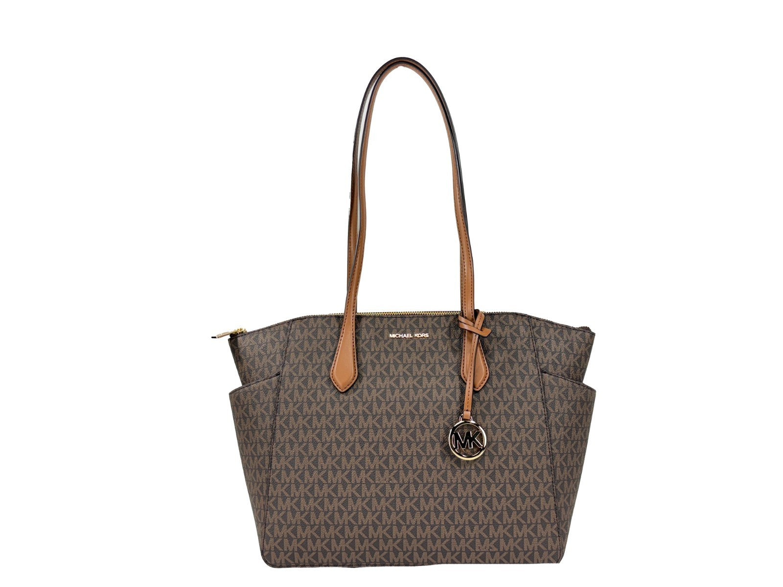 Brown Leather Michael Kors Marilyn Medium Tote Bag