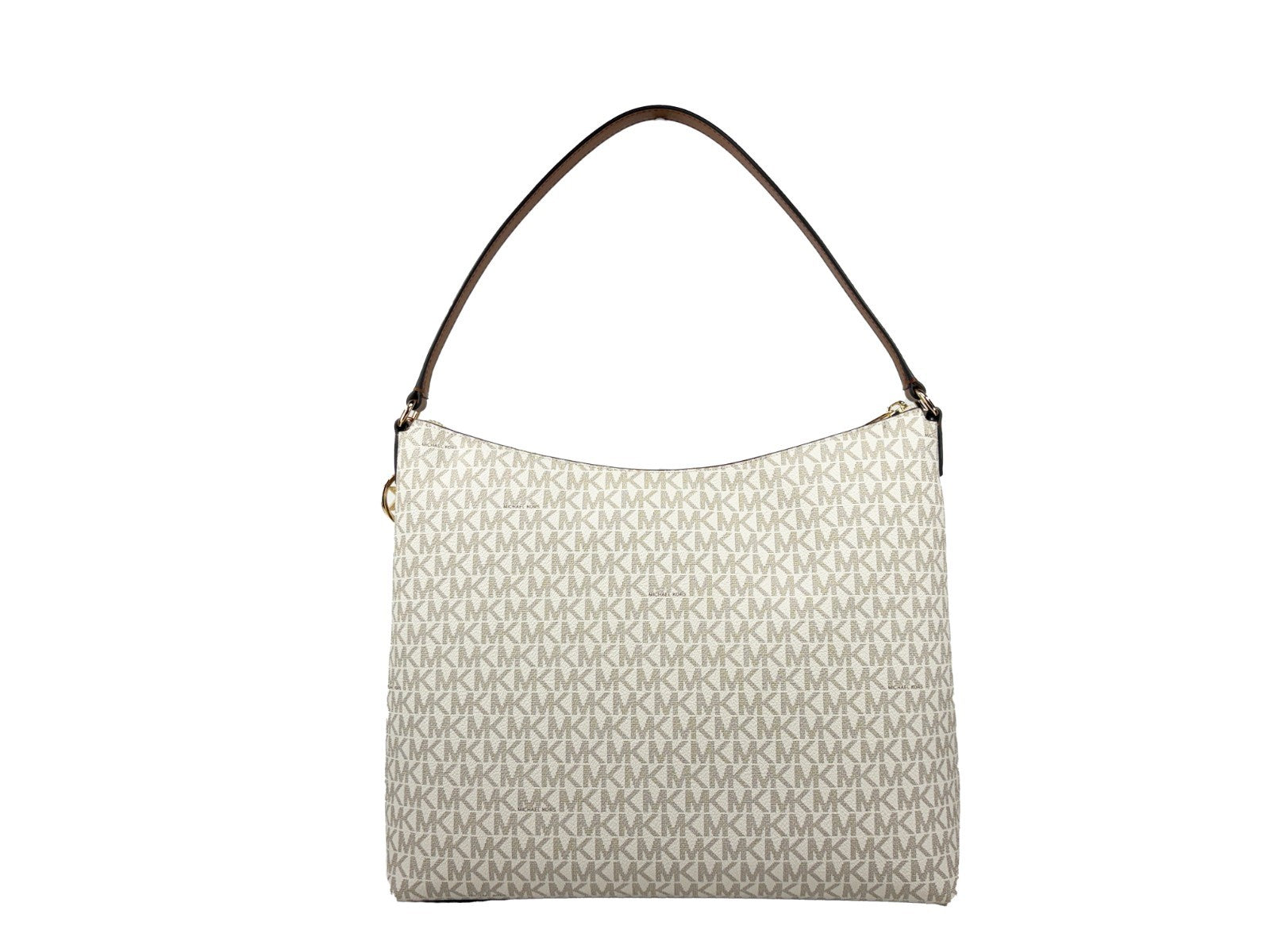Vanilla Leather Michael Kors Merritt Large Shoulder Bag