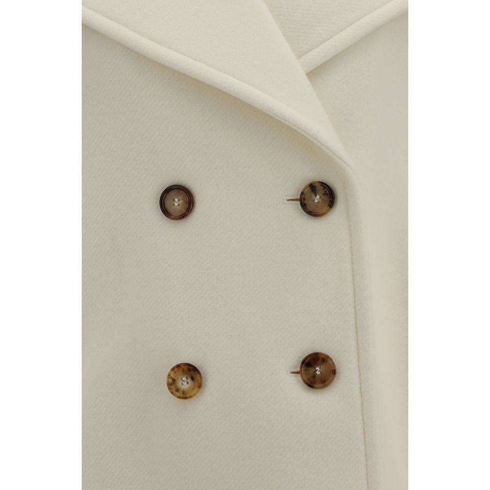 Chloé White Wool Coat