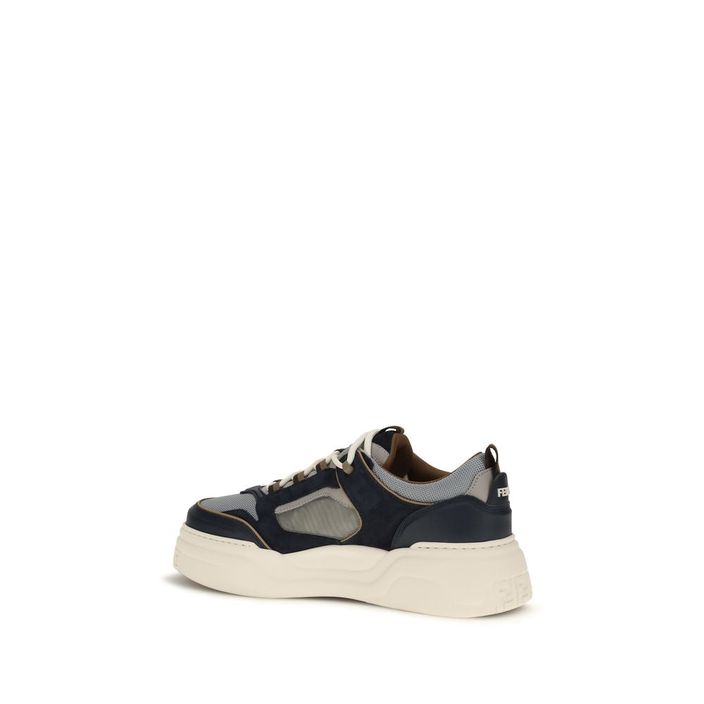 Multicolor Leather Sneakers with FF Motif by Fendi