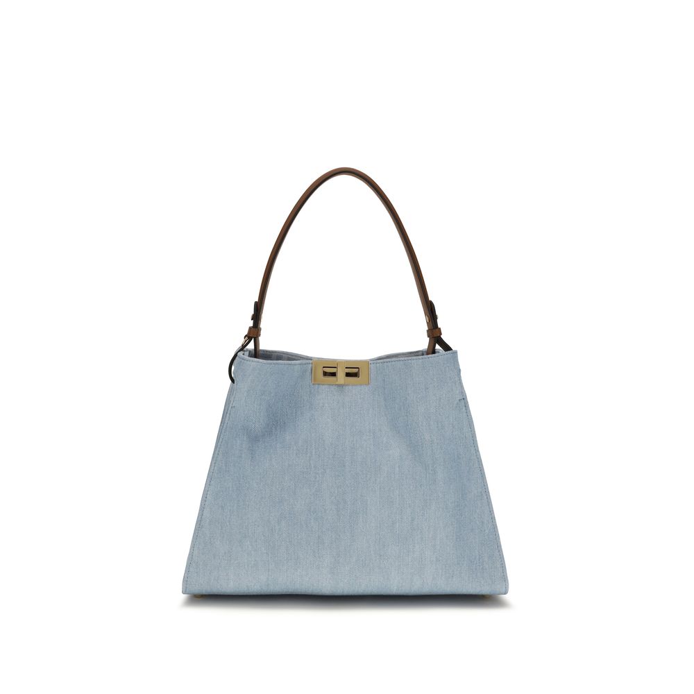 Fendi Blue Calf Leather Handbag
