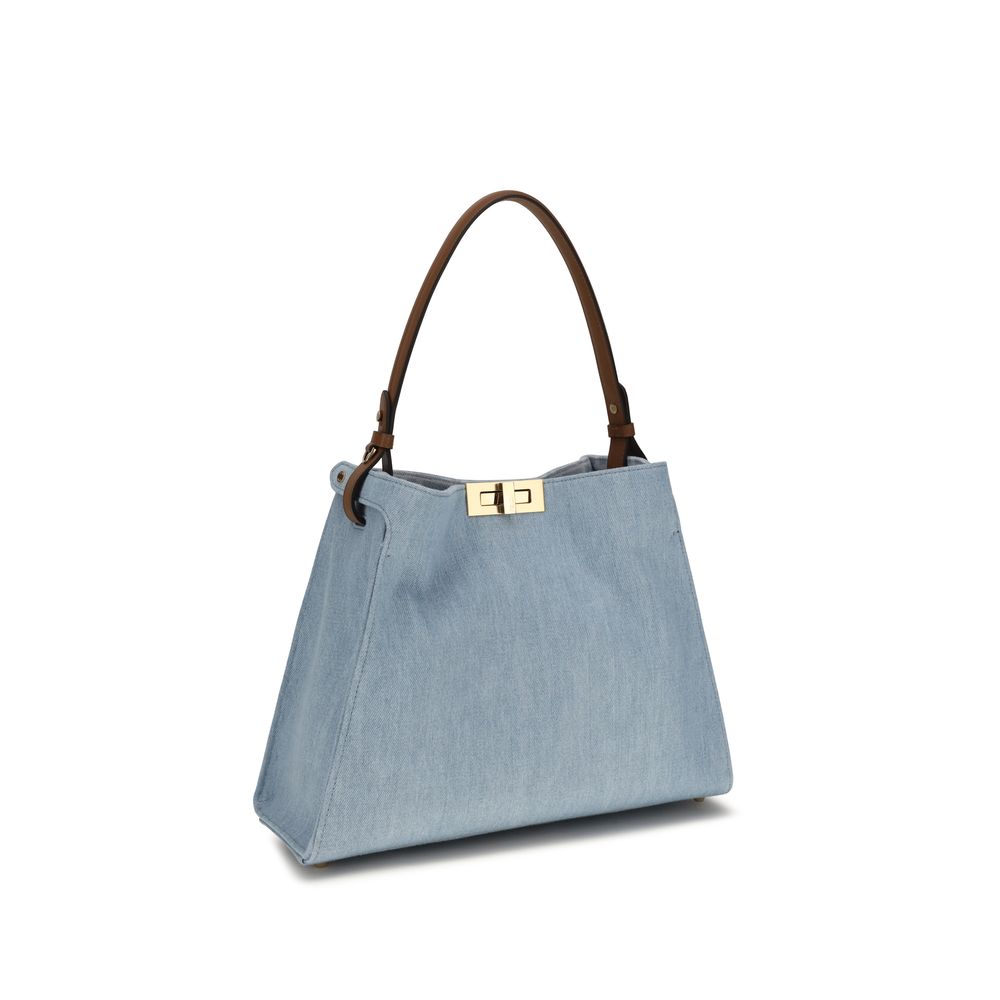 Fendi Blue Calf Leather Handbag