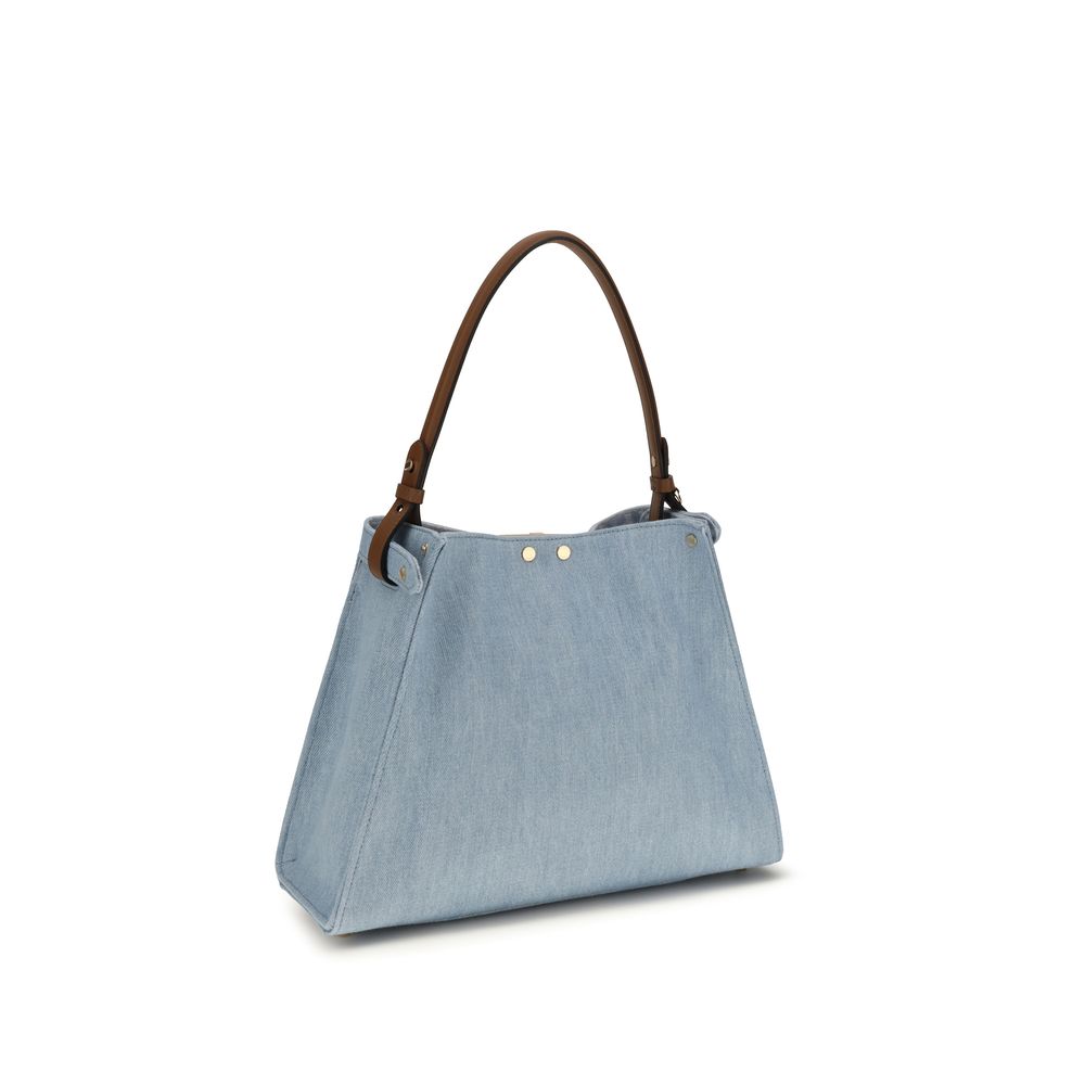 Fendi Blue Calf Leather Handbag