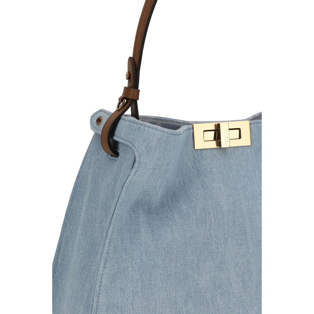 Fendi Blue Calf Leather Handbag